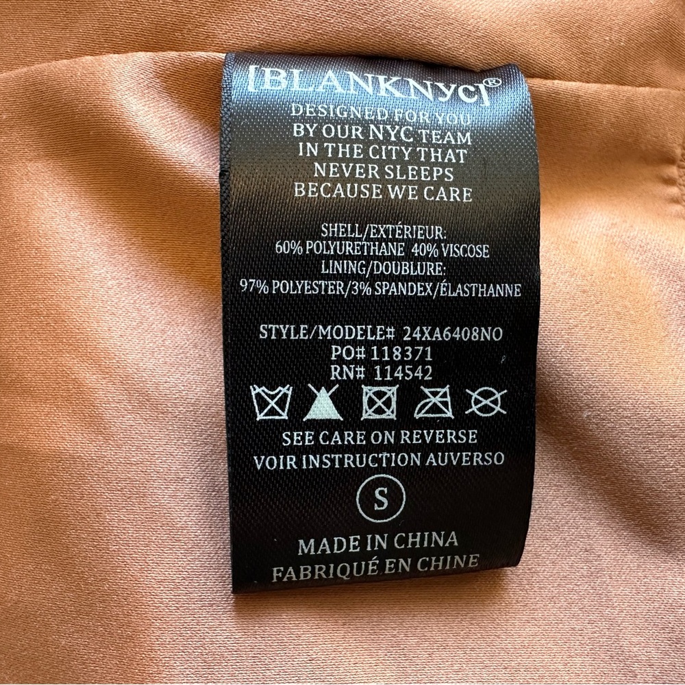 BLANK NYC Faux Leather Moto Jacket. Size: Small. Great condition - Picture 6 of 11